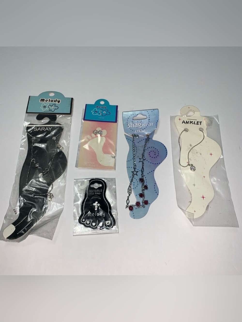ANKLET’S and TOE RINGS NWT purple lot jewelry